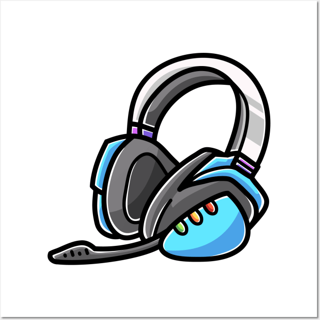 Headphone Wall Art by rhmnabdlrzk